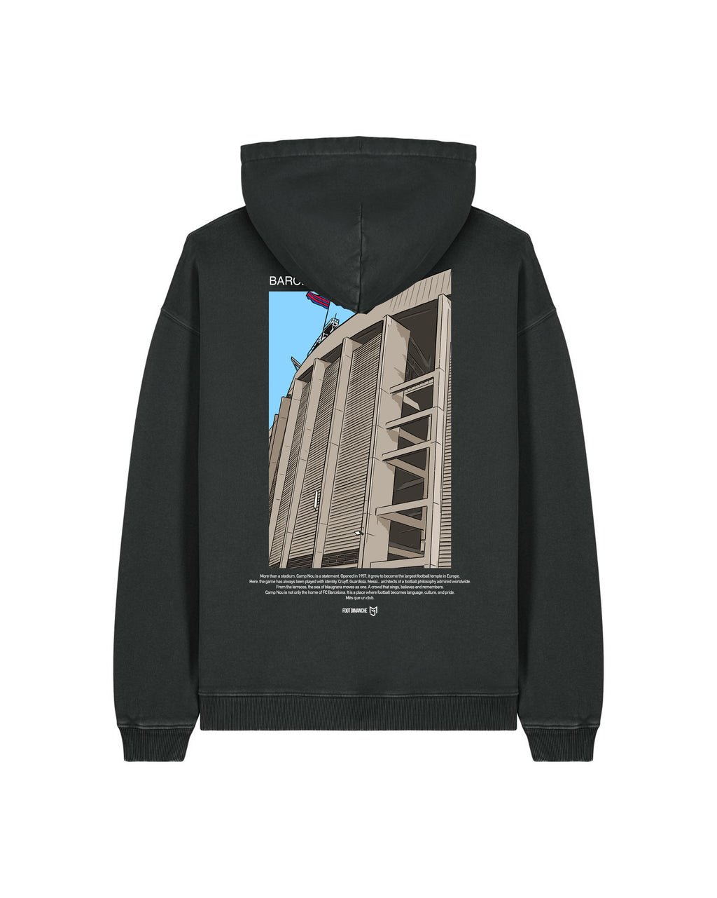 Sweat Capuche Barcelona -  Foot Dimanche x Mark Johnson