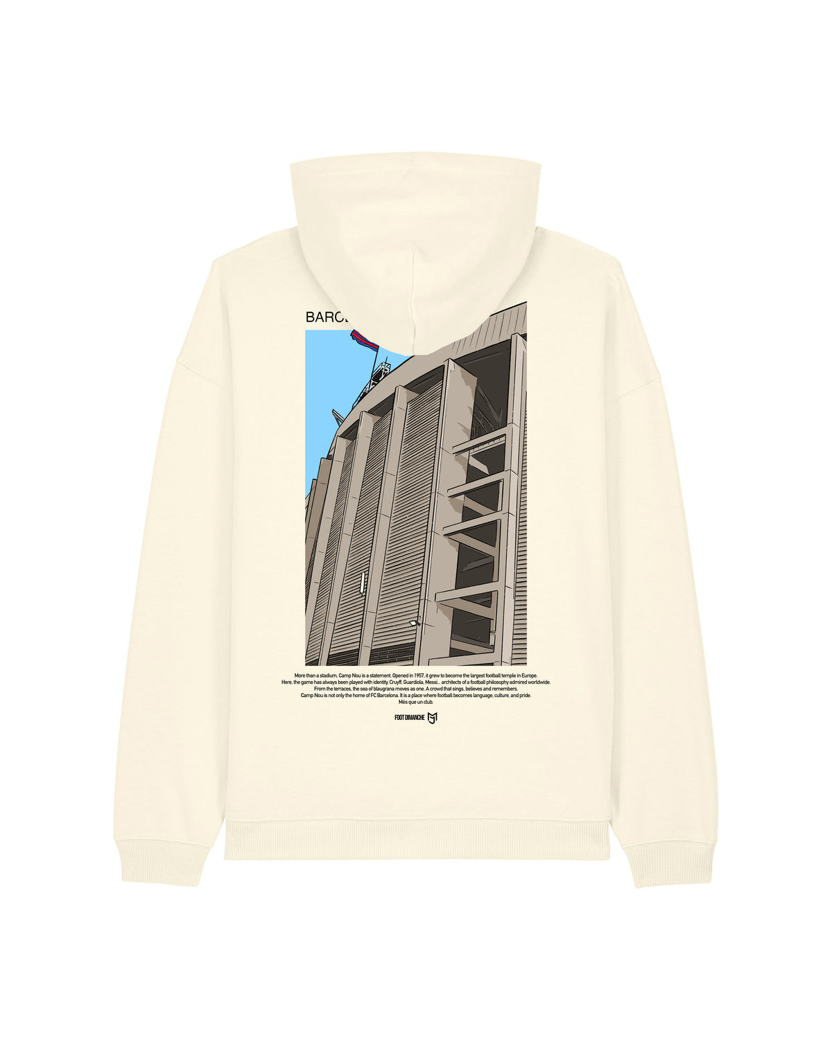 Sweat Capuche Barcelona -  Foot Dimanche x Mark Johnson