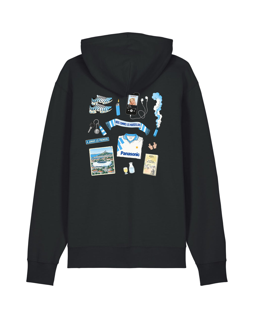 Sweat Capuche Kit Supporter Marseille