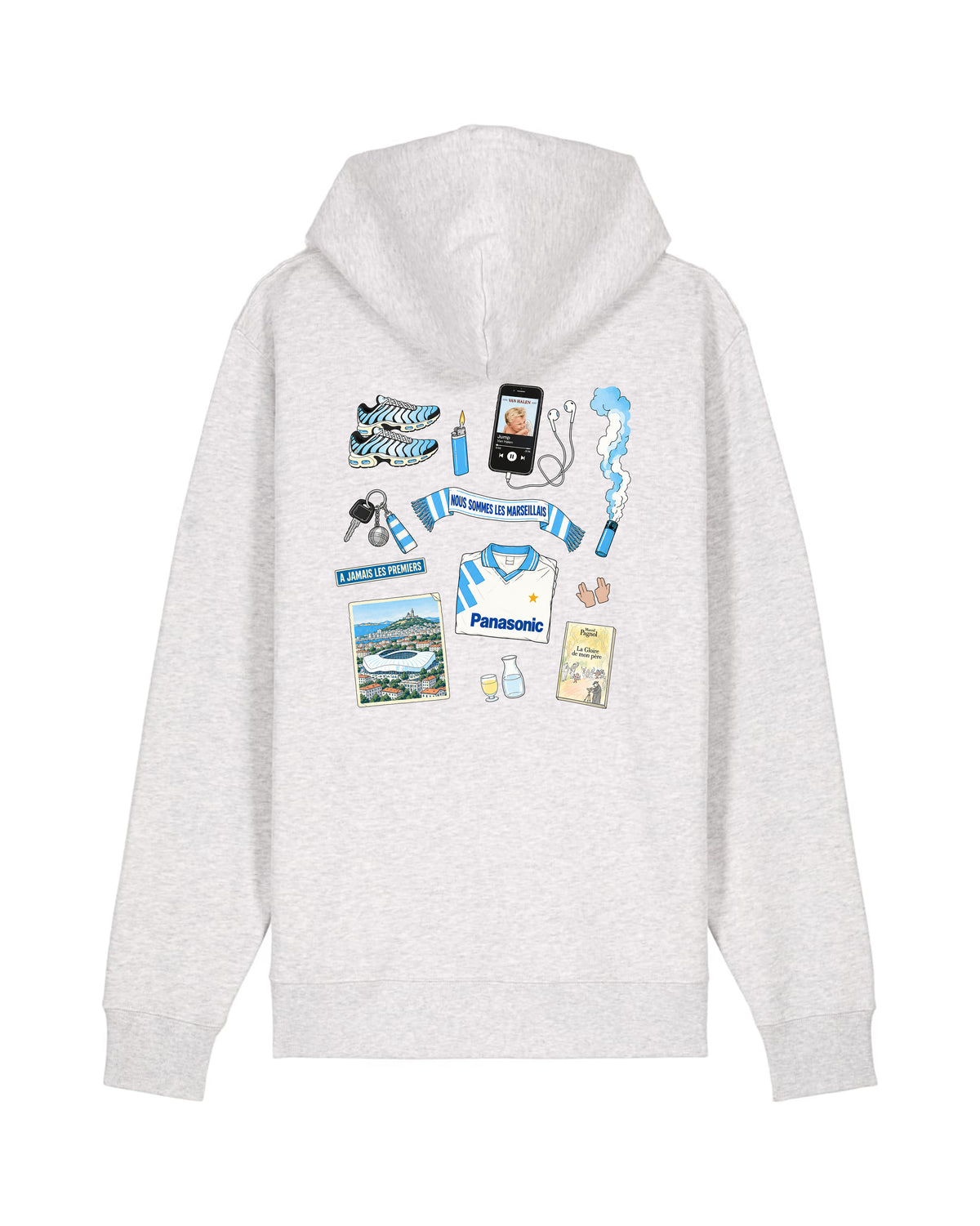 Sweat Capuche Kit Supporter Marseille