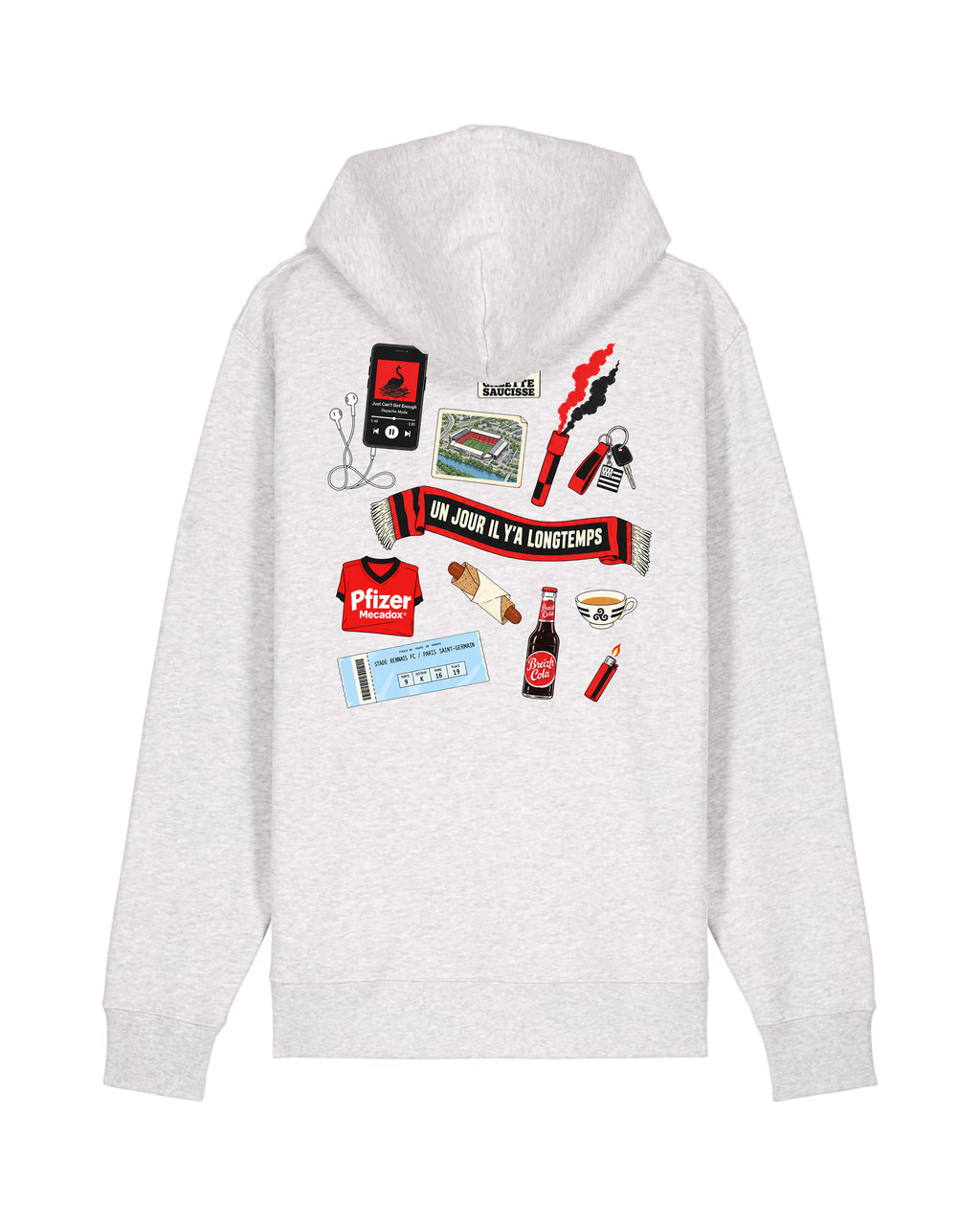 Sweat Capuche Kit Supporter Rennes