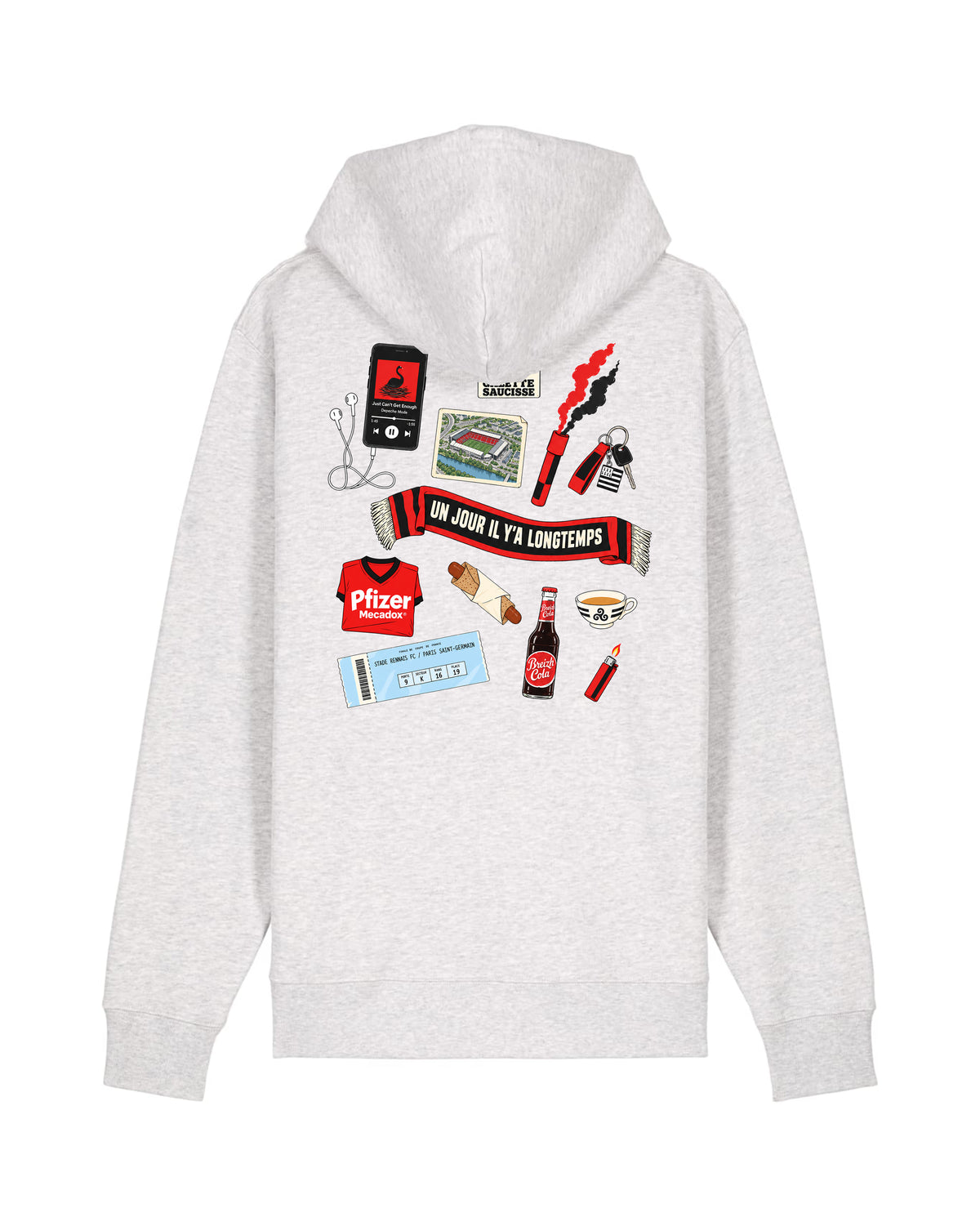 Sweat Capuche Kit Supporter Rennes