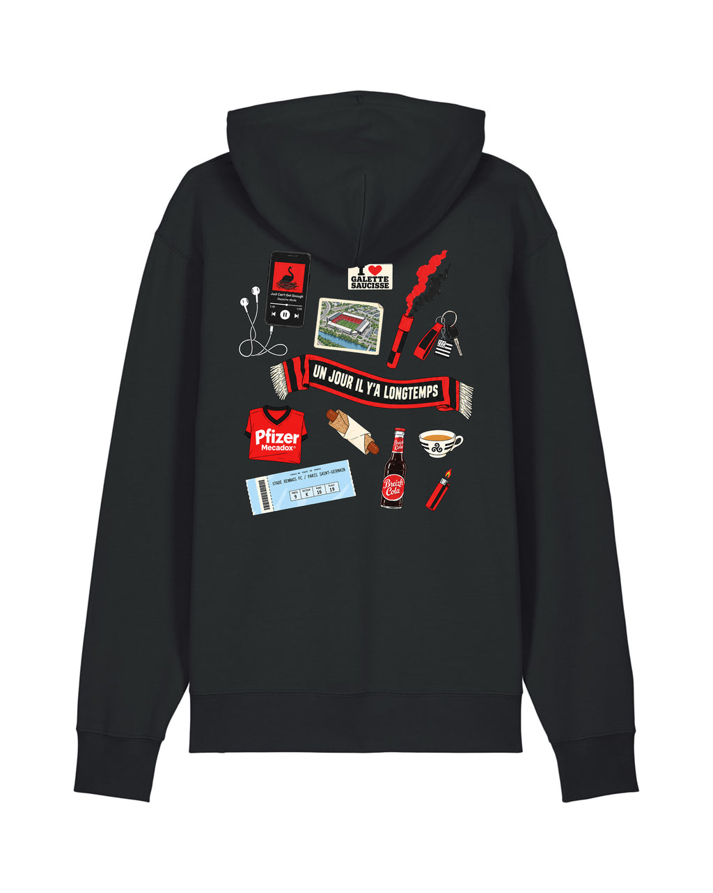 Sweat Capuche Kit Supporter Rennes