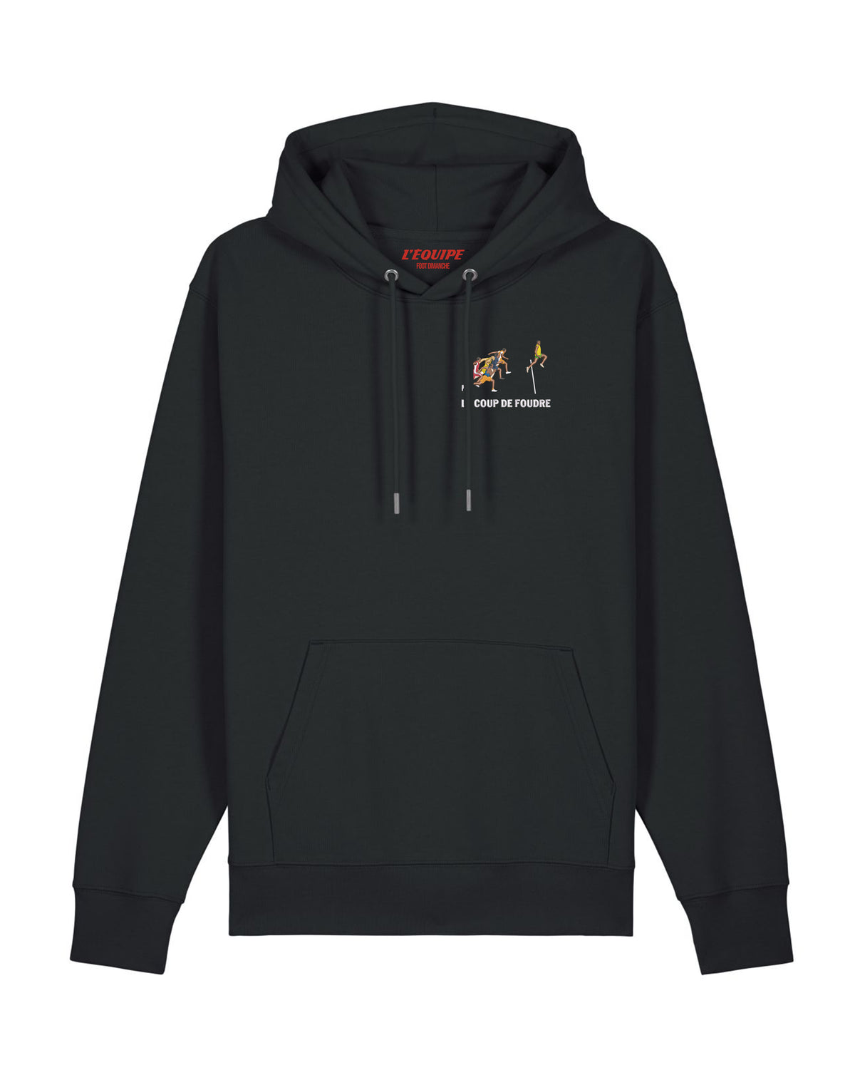 Sweat Capuche Le coup de foudre brodé - L'Equipe x Foot Dimanche