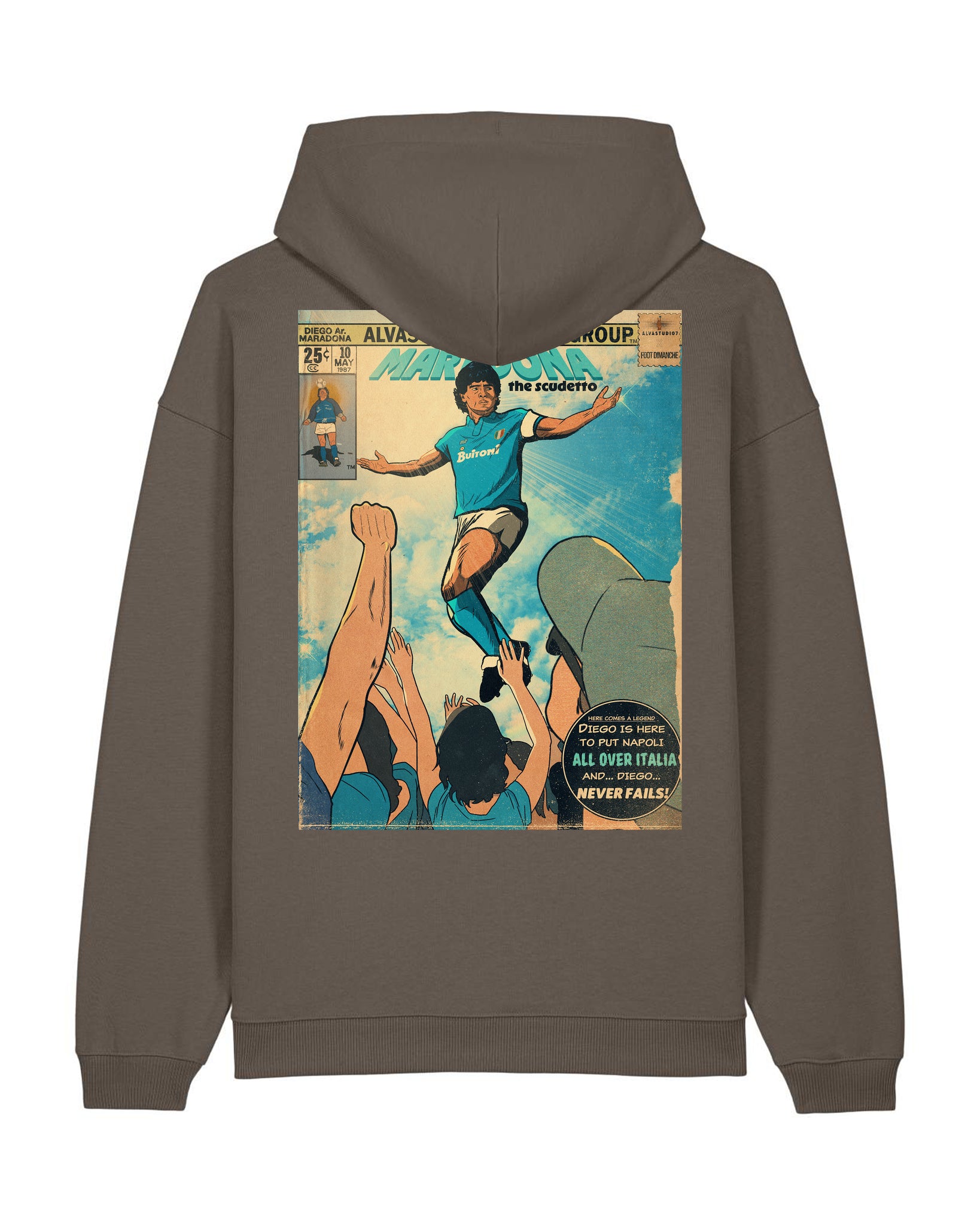 Sweat Capuche Maradona - Foot Dimanche