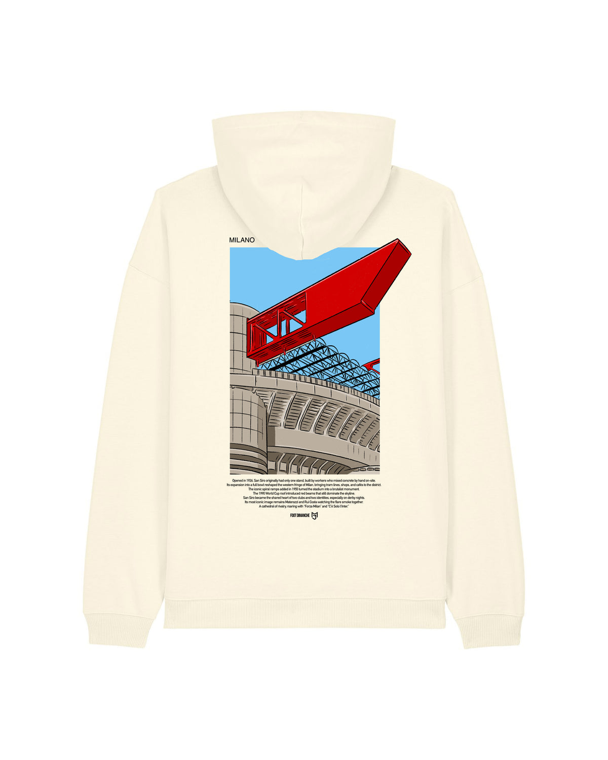 Sweat Capuche Milano -  Foot Dimanche x Mark Johnson