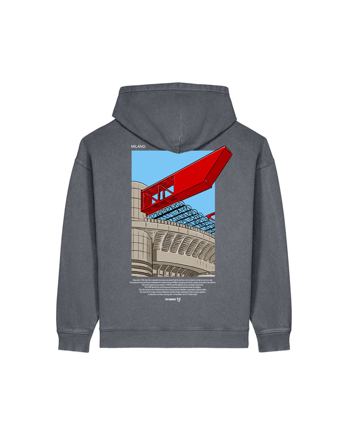 Sweat Capuche Milano -  Foot Dimanche x Mark Johnson