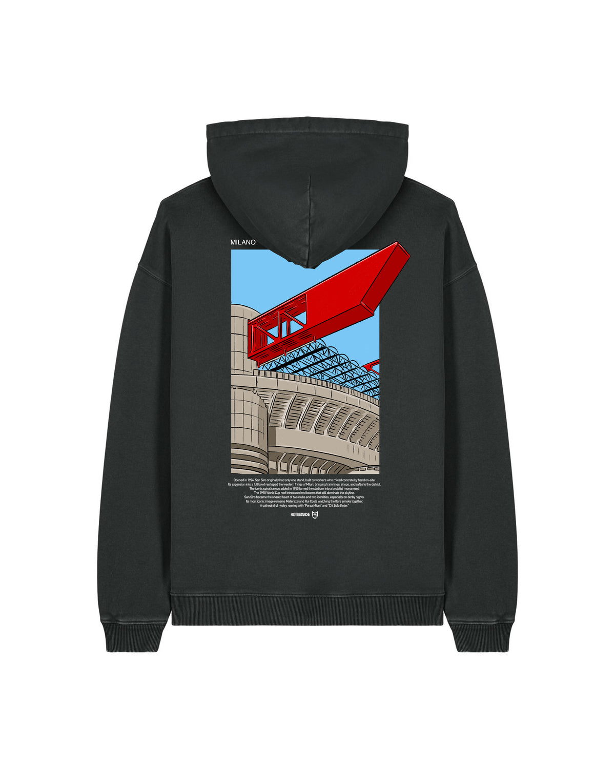 Sweat Capuche Milano -  Foot Dimanche x Mark Johnson
