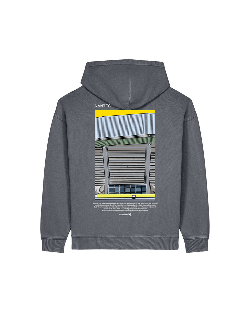 Sweat Capuche Nantes -  Foot Dimanche x Mark Johnson