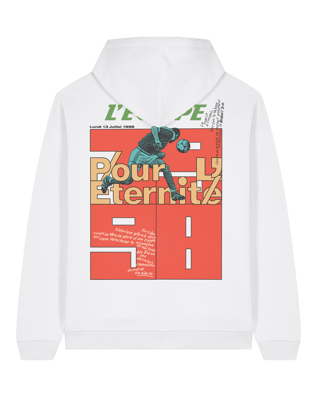Sweat Capuche Pour l'éternité - L'Equipe x Foot Dimanche