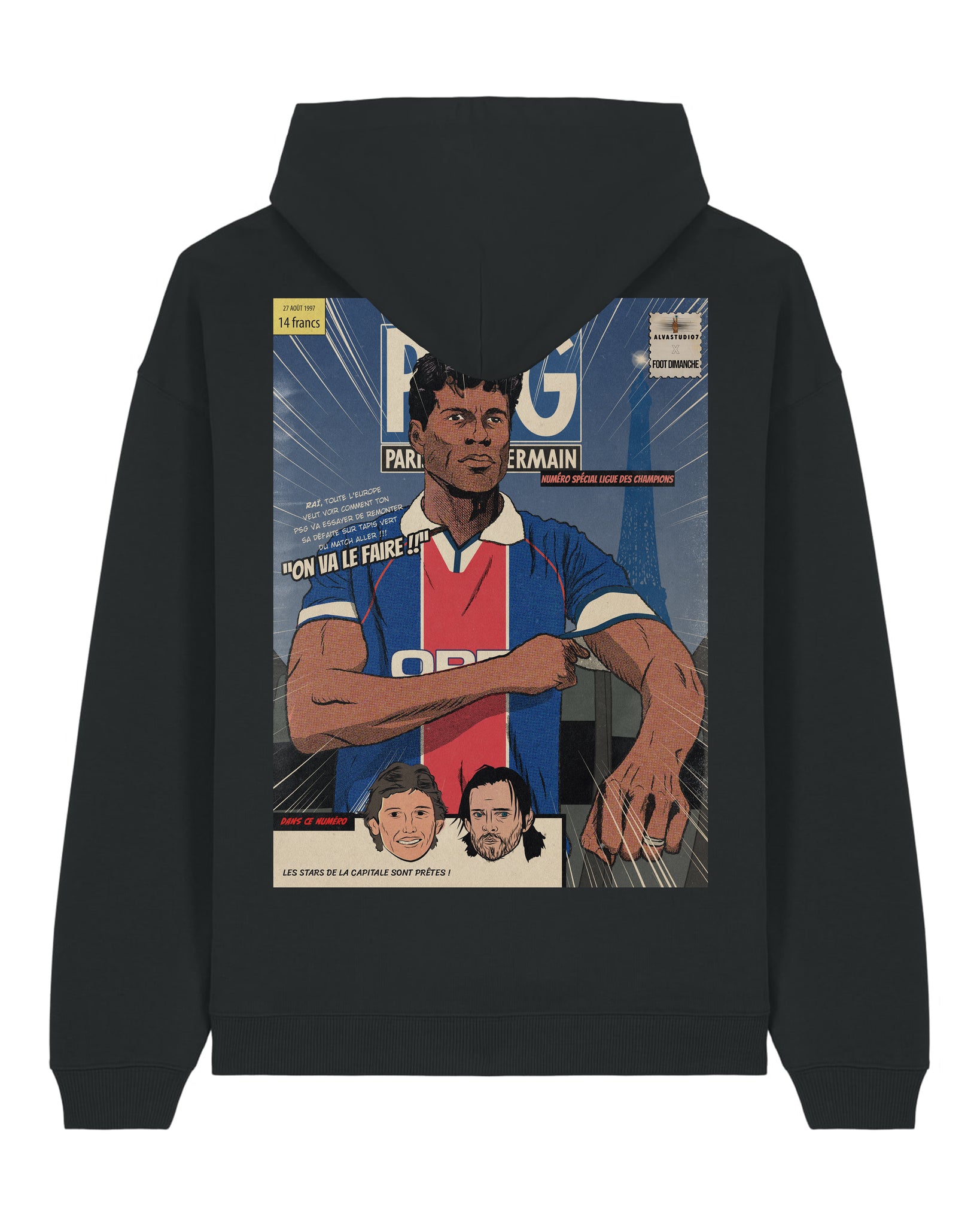 Sweat Capuche Rai - Foot Dimanche x Alvastudio7