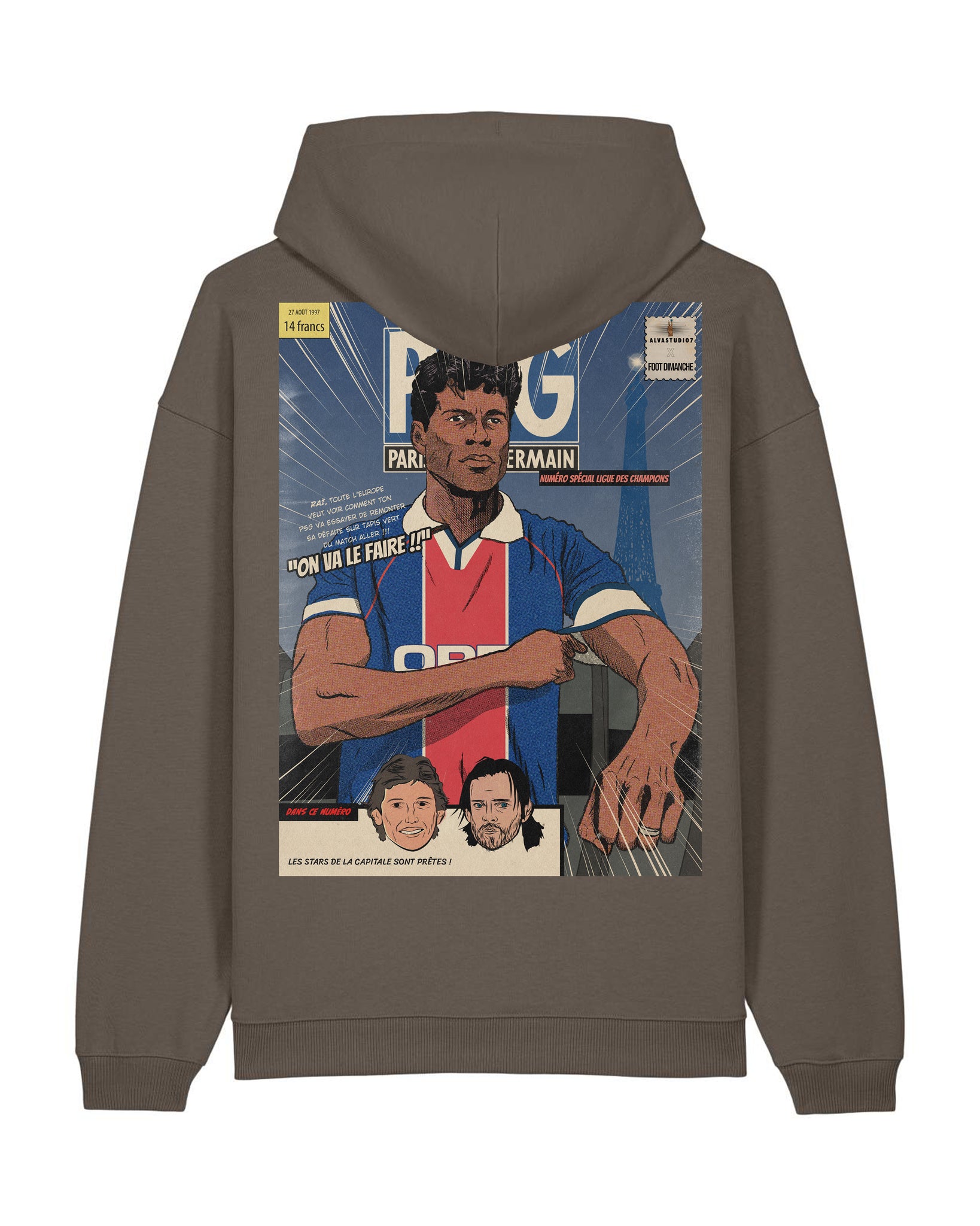 Sweat Capuche Rai - Foot Dimanche x Alvastudio7