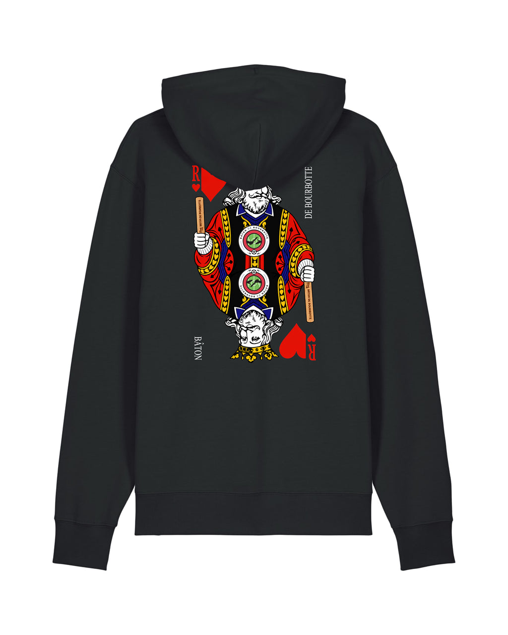 Sweat Capuche Roi Batôn de Bourbotte