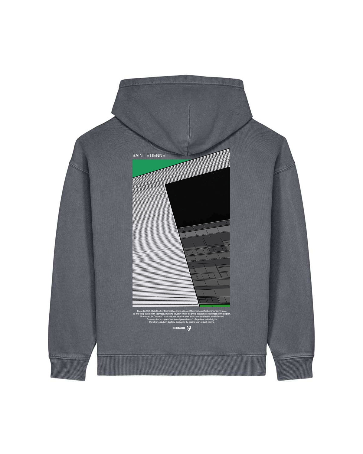 Sweat Capuche Saint-Etienne -  Foot Dimanche x Mark Johnson