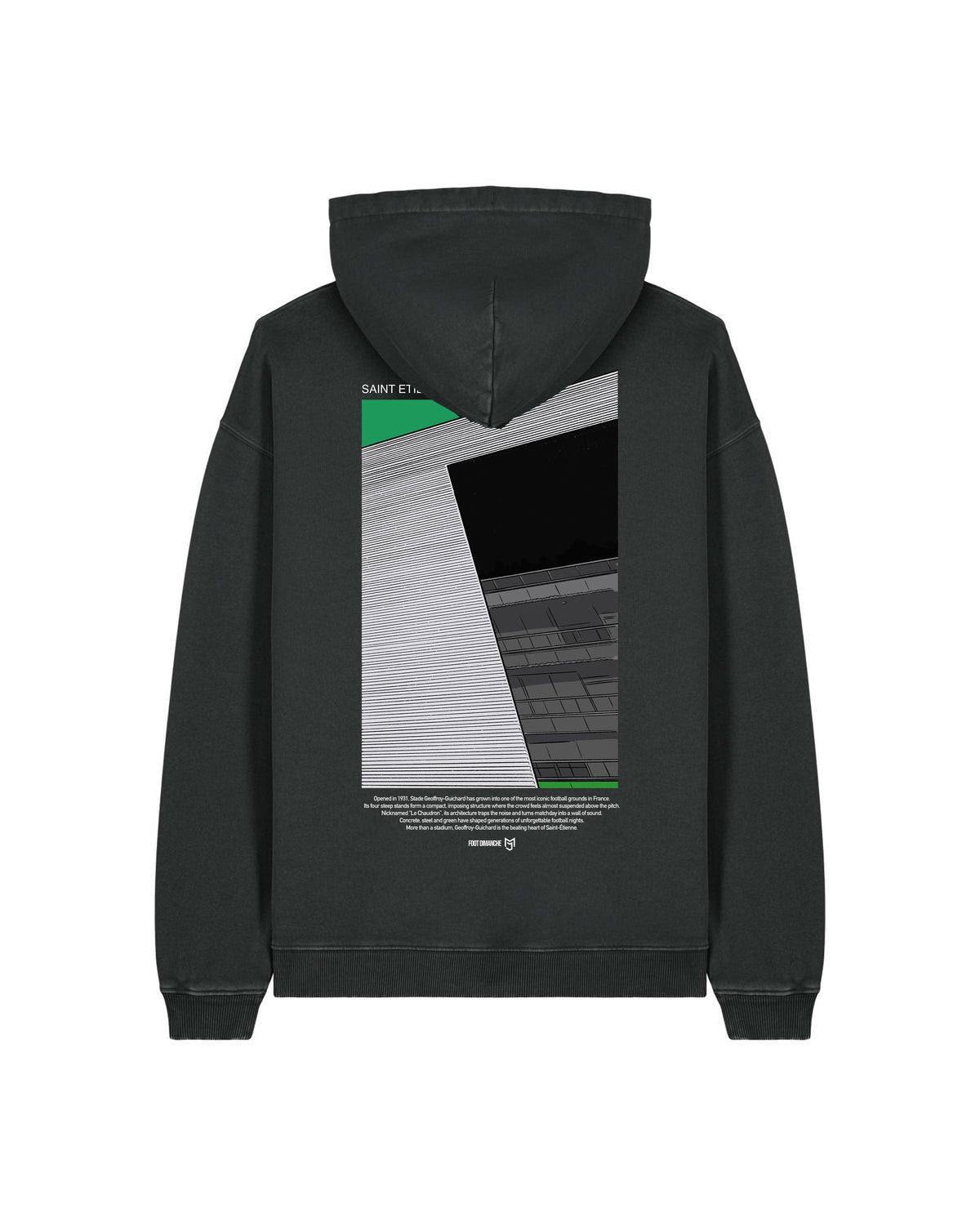 Sweat Capuche Saint-Etienne -  Foot Dimanche x Mark Johnson
