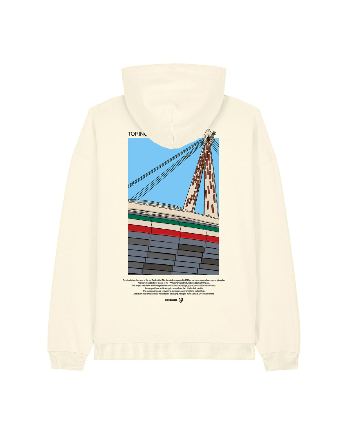 Sweat Capuche Torino -  Foot Dimanche x Mark Johnson