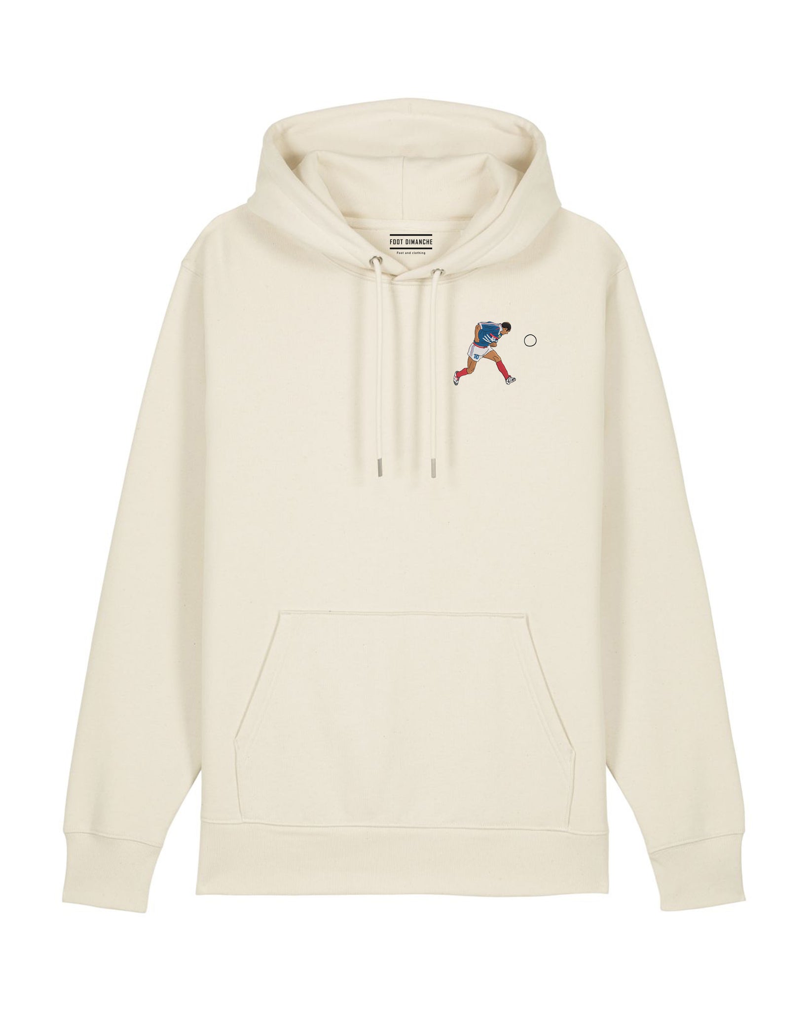 Sweat Capuche Zidane 98 brodé - Foot Dimanche