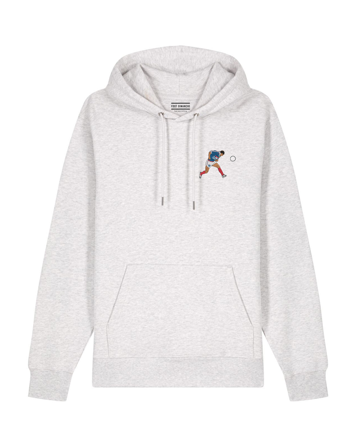 Sweat Capuche Zidane 98 brodé - Foot Dimanche