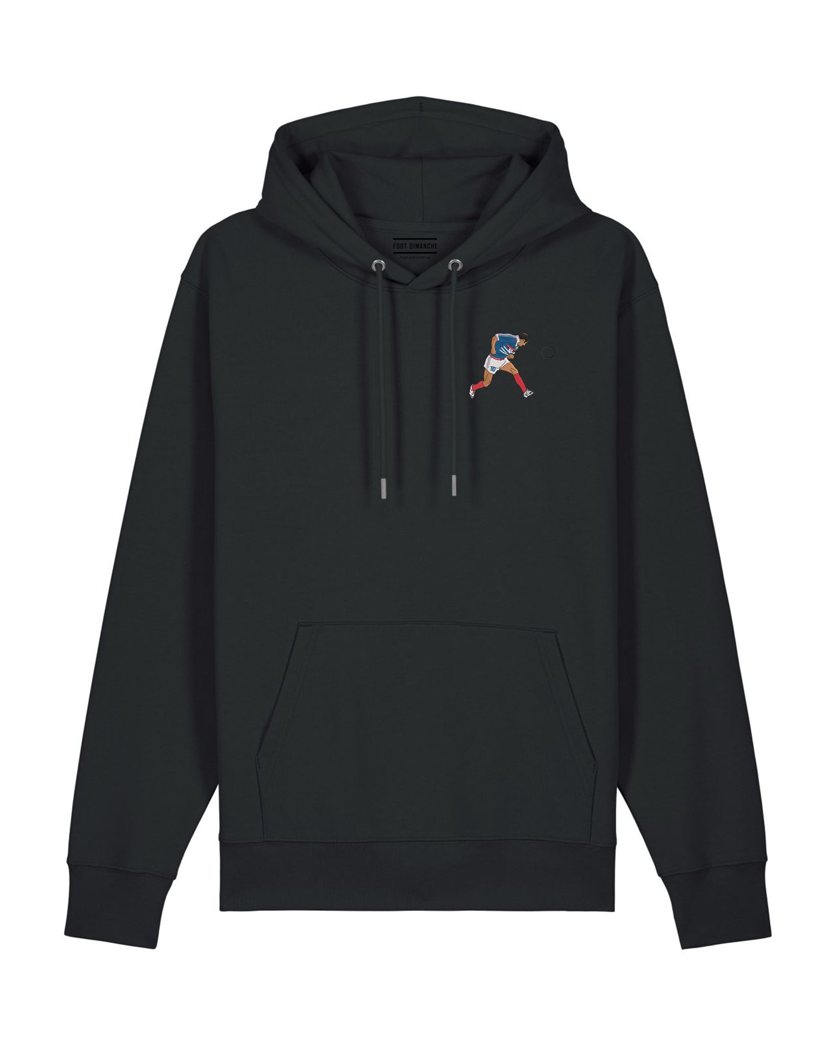 Sweat Capuche Zidane 98 brodé - Foot Dimanche