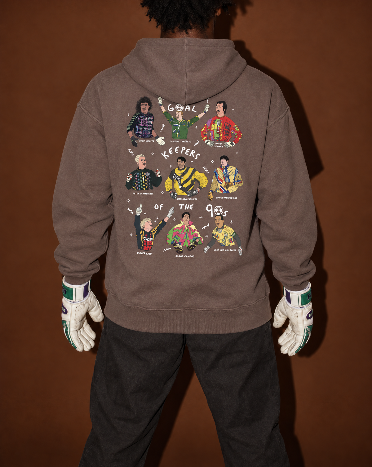 Sweat Capuche Goalkeepers of the 90's brodé