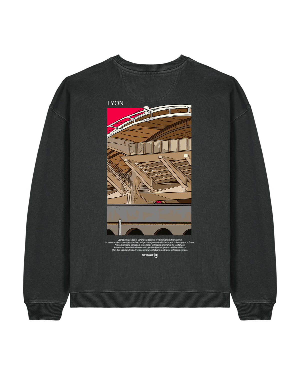 Sweat Lyon - Foot Dimanche x Mark Johnson