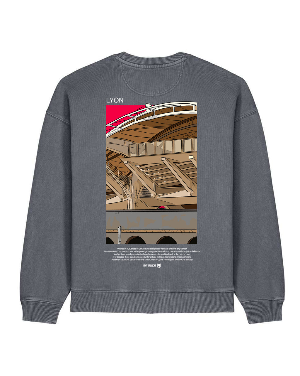 Sweat Lyon - Foot Dimanche x Mark Johnson