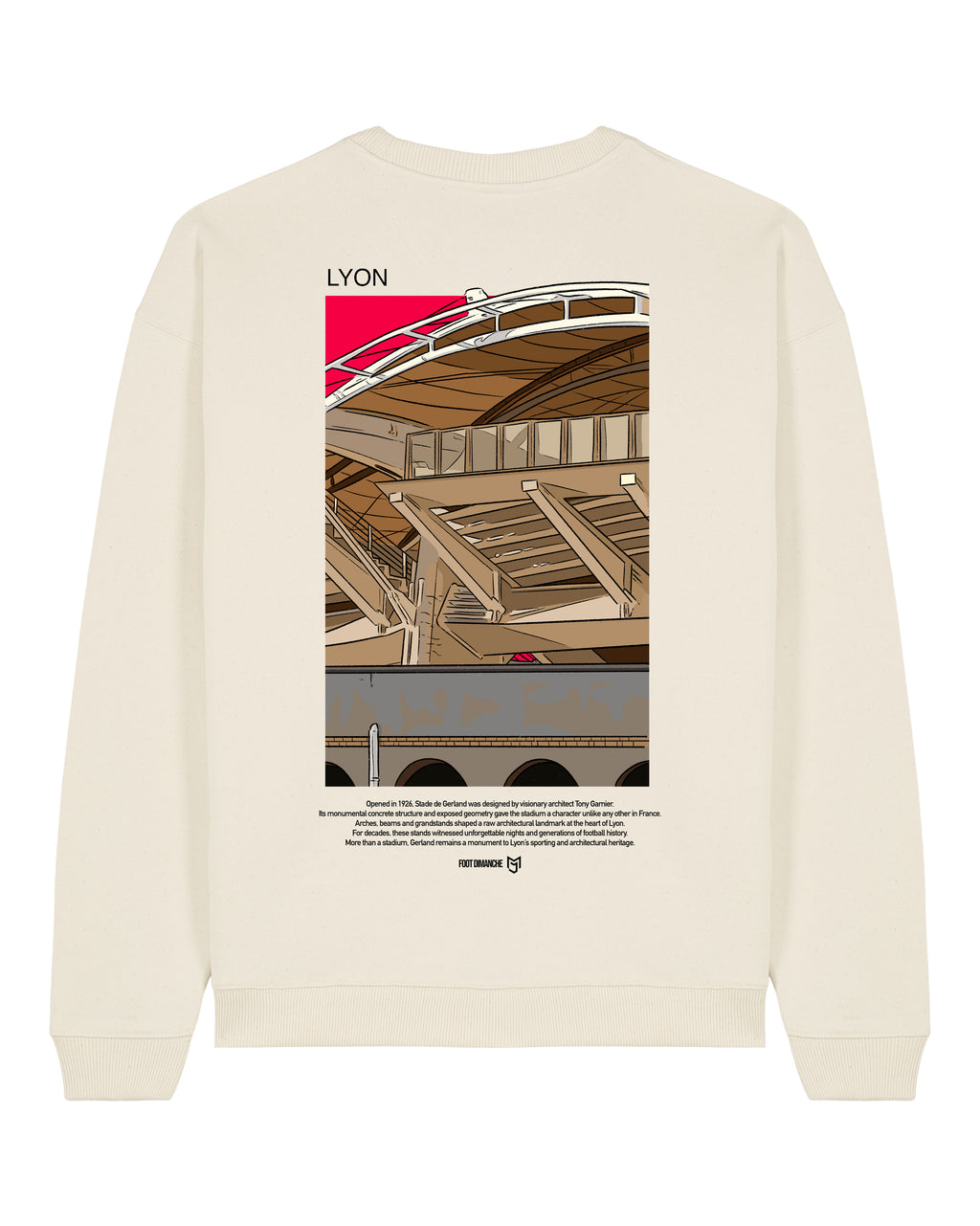 Sweat Lyon - Foot Dimanche x Mark Johnson