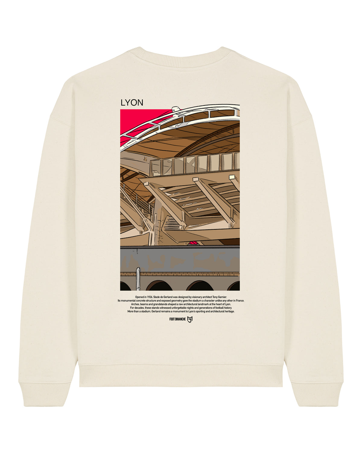 Sweat Lyon - Foot Dimanche x Mark Johnson