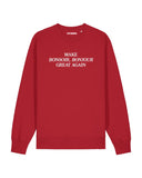 Sweat Make Bonsoir, Bonjour Great Again brodé - Cazarre x Foot Dimanche
