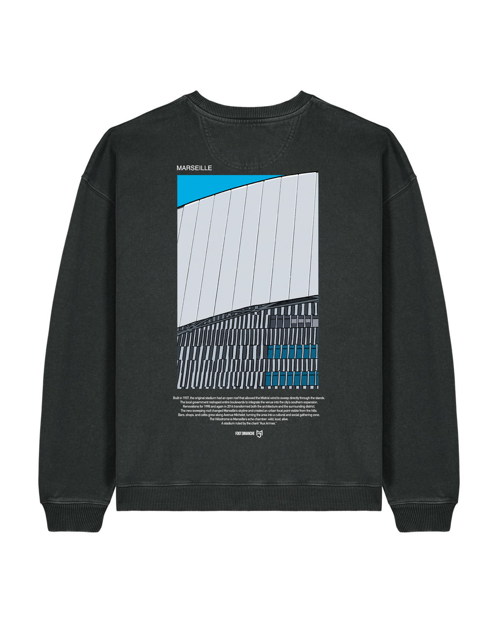 Sweat Marseille - Foot Dimanche x Mark Johnson