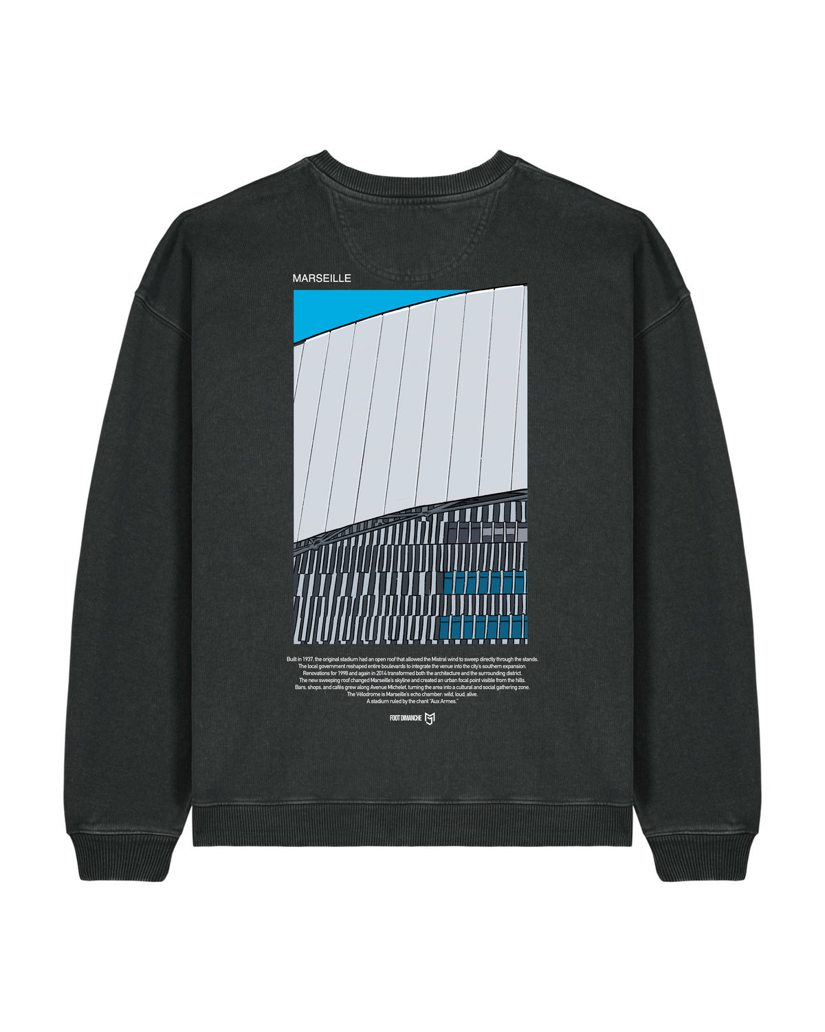Sweat Marseille - Foot Dimanche x Mark Johnson