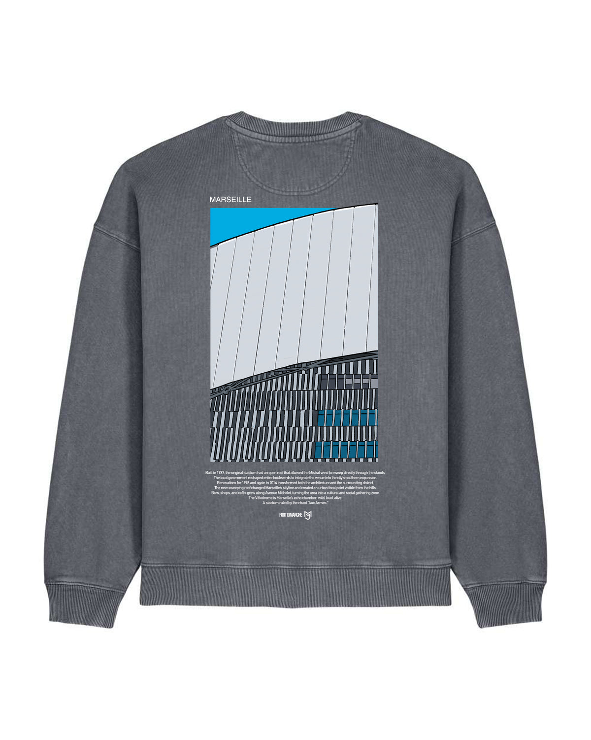 Sweat Marseille - Foot Dimanche x Mark Johnson