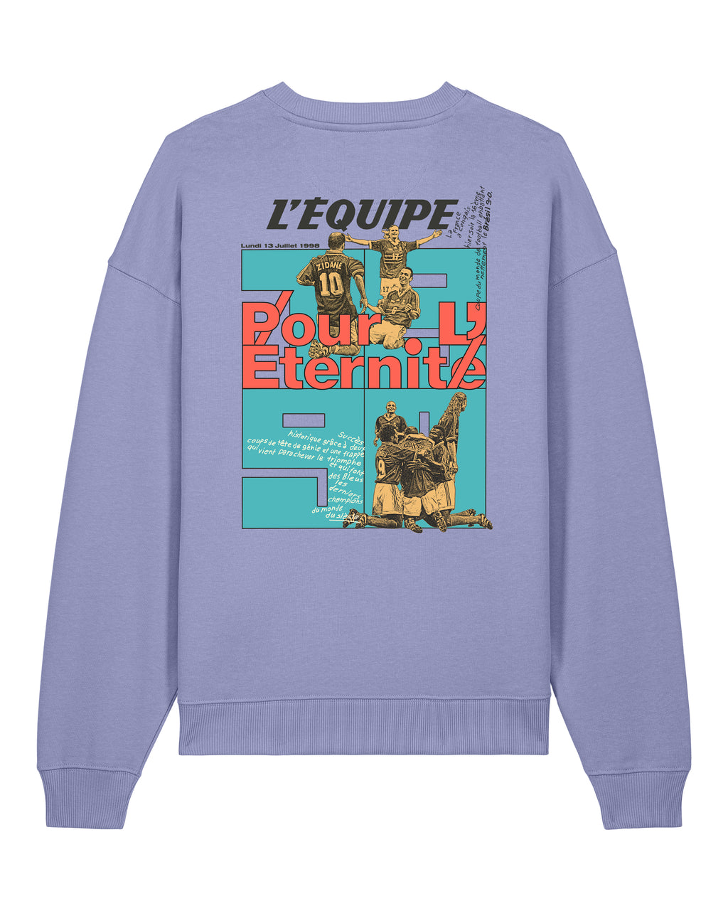 Sweat Pour l'éternité - L'Equipe x Foot Dimanche- version bleue