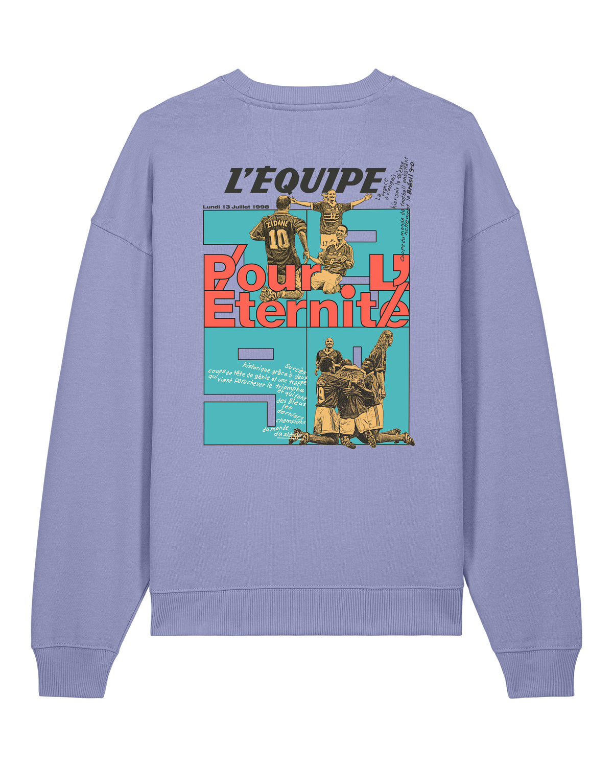 Sweat Pour l'éternité - L'Equipe x Foot Dimanche- version bleue