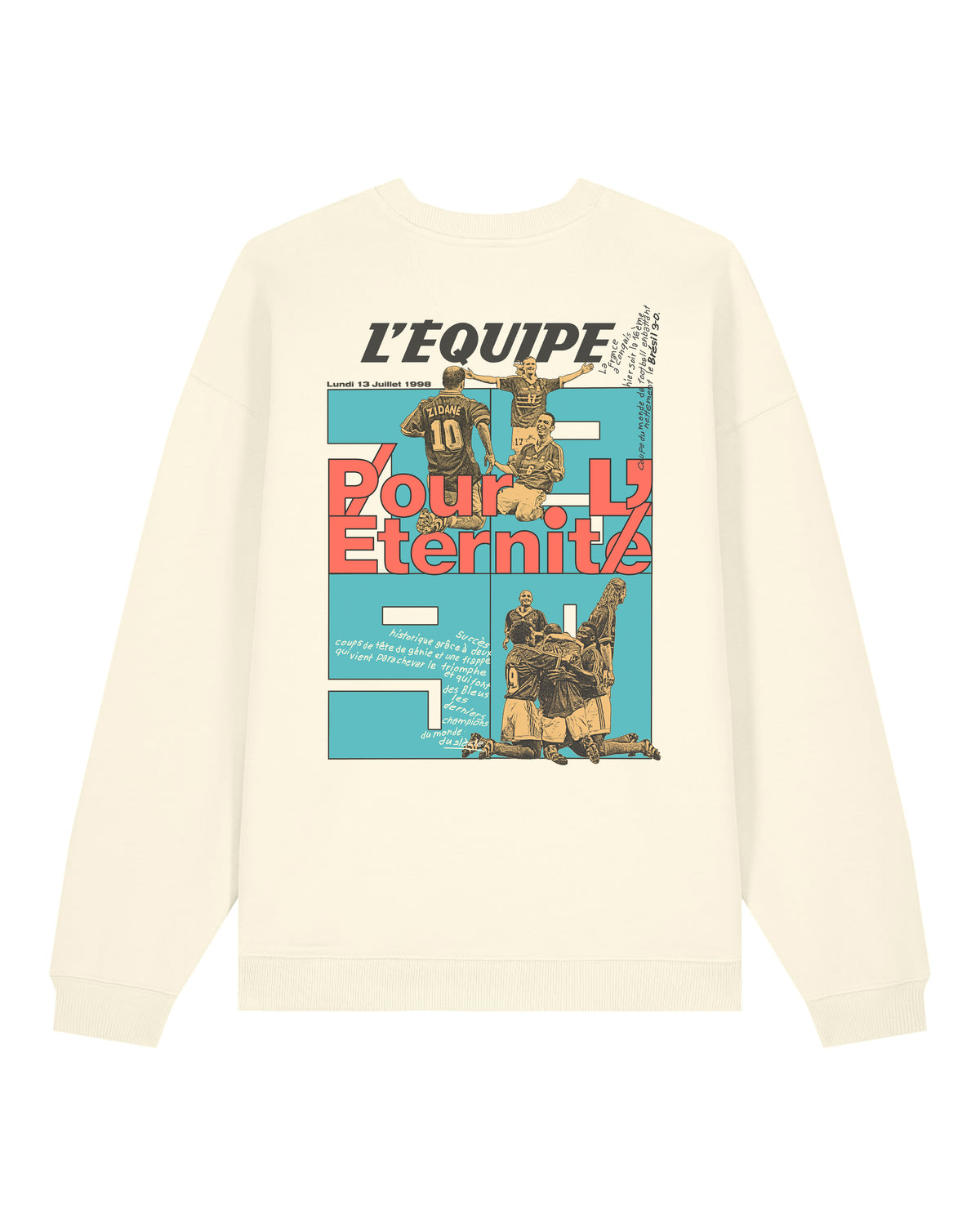Sweat Pour l'éternité - L'Equipe x Foot Dimanche- version bleue
