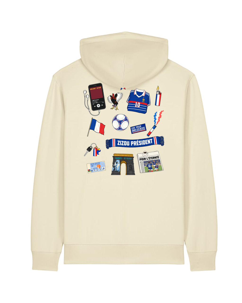 Sweat Capuche Kit Supporter France 98