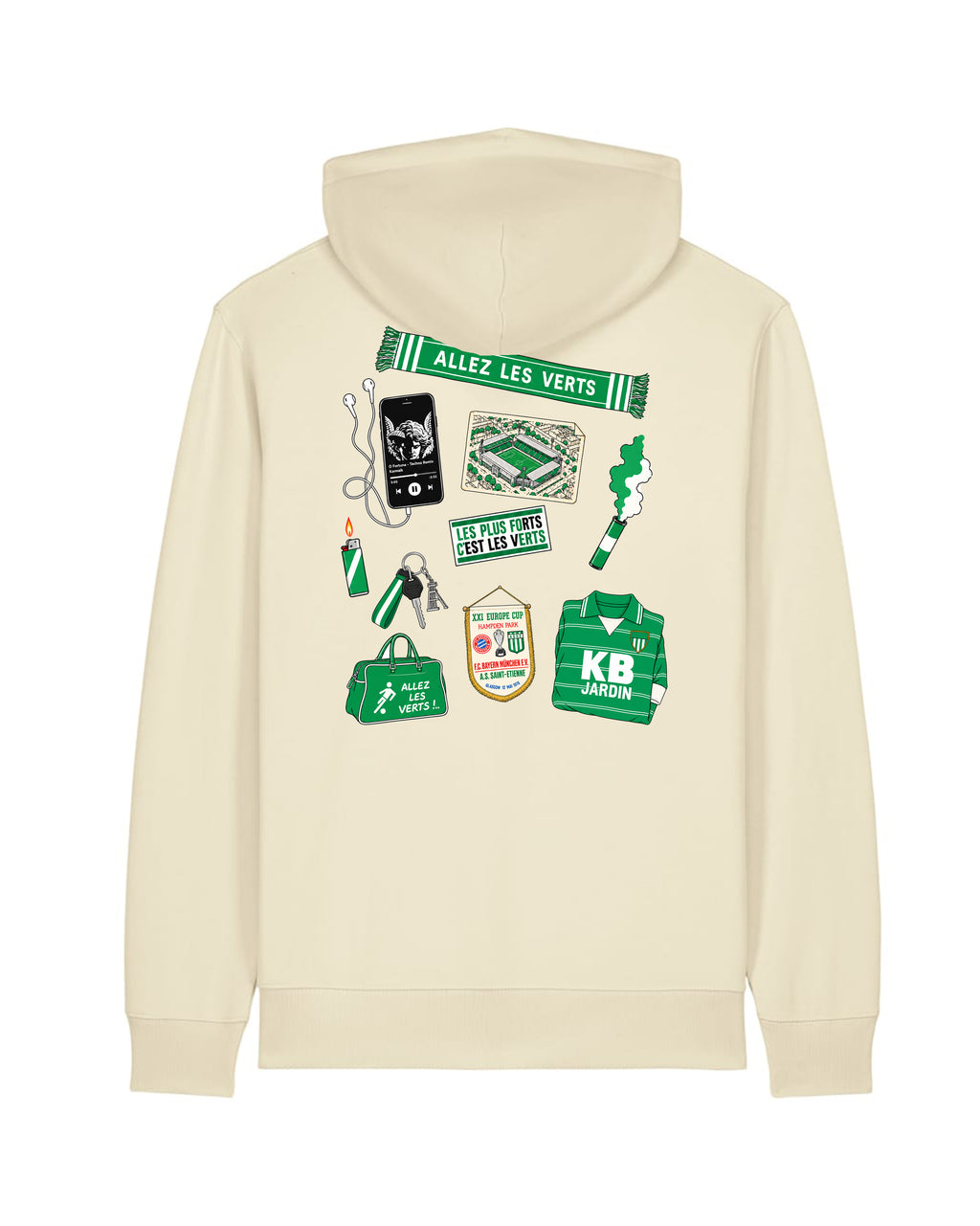 Sweat Capuche Kit Supporter Saint-Étienne