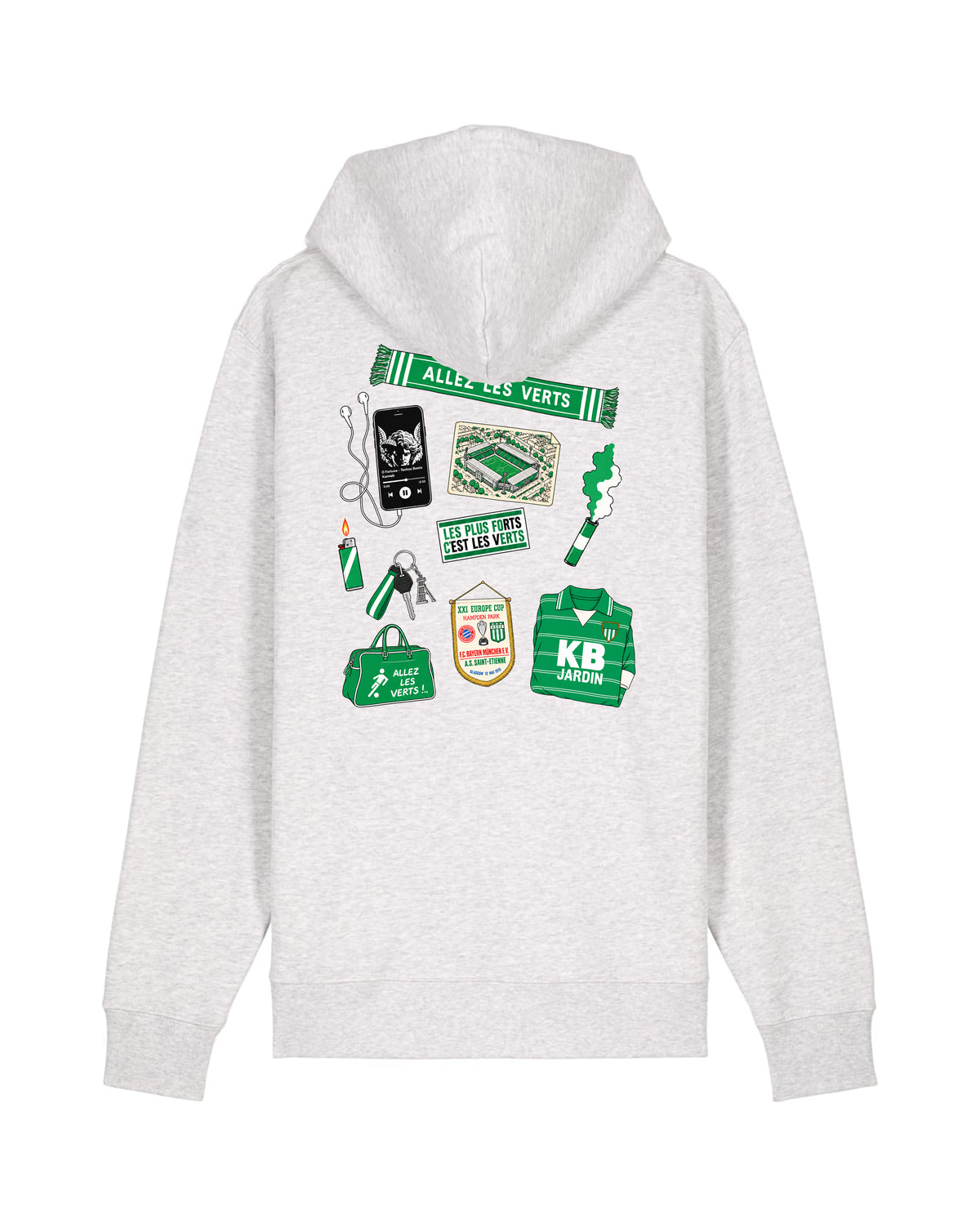 Sweat Capuche Kit Supporter Saint-Étienne
