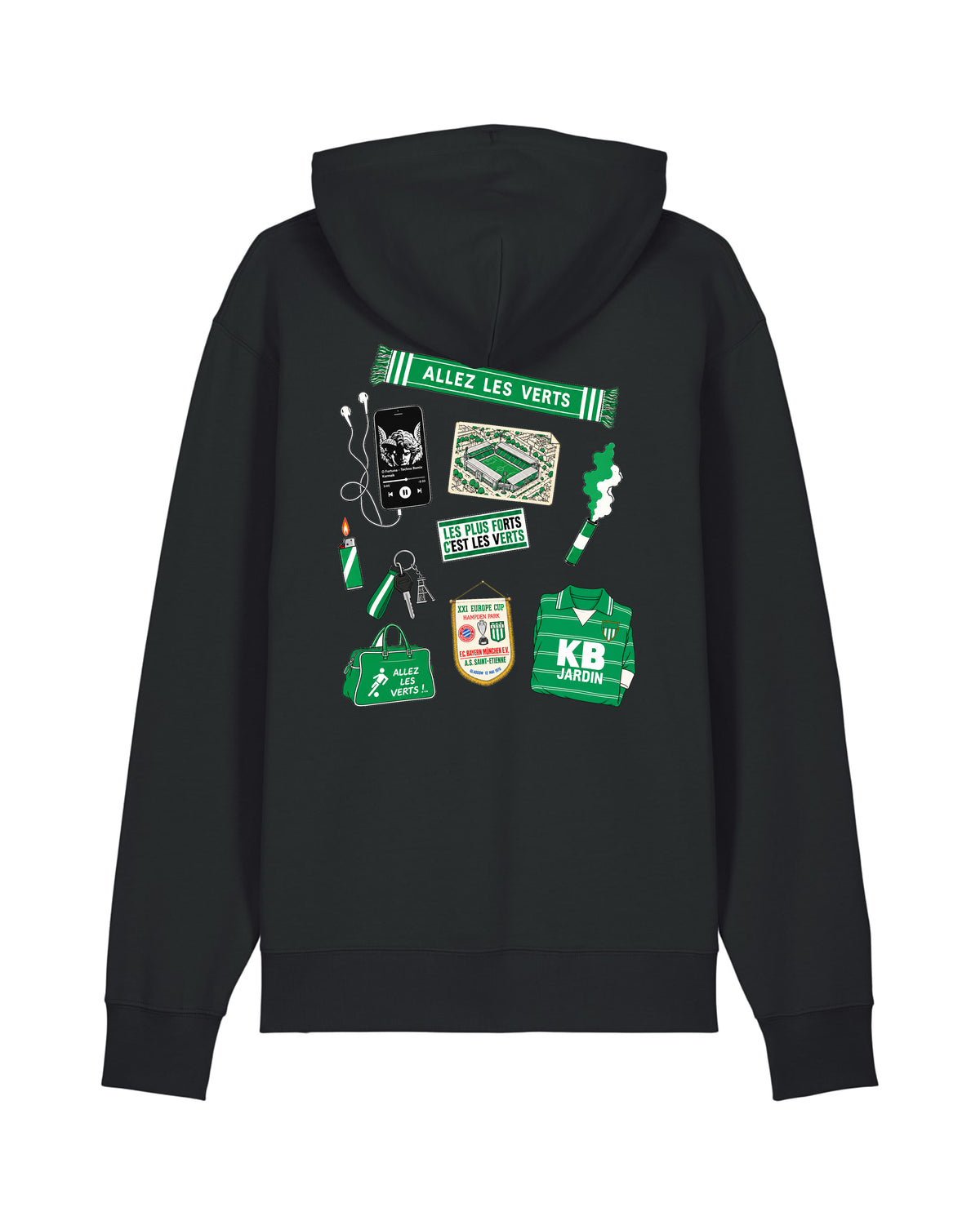 Sweat Capuche Kit Supporter Saint-Étienne