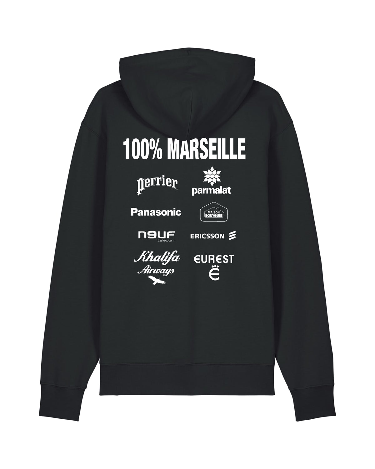 Sweat Capuche La Plateforme des Sponsors 100% Marseille