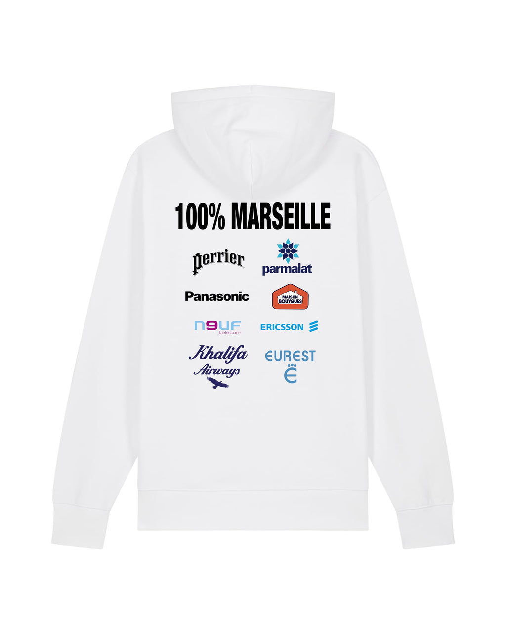 Sweat Capuche La Plateforme des Sponsors 100% Marseille