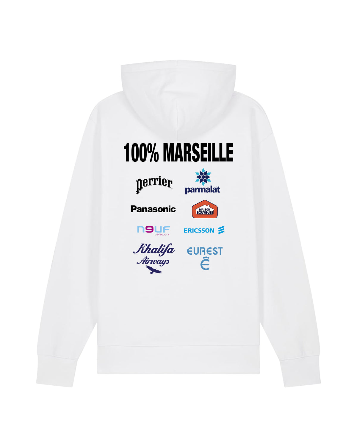 Sweat Capuche La Plateforme des Sponsors 100% Marseille