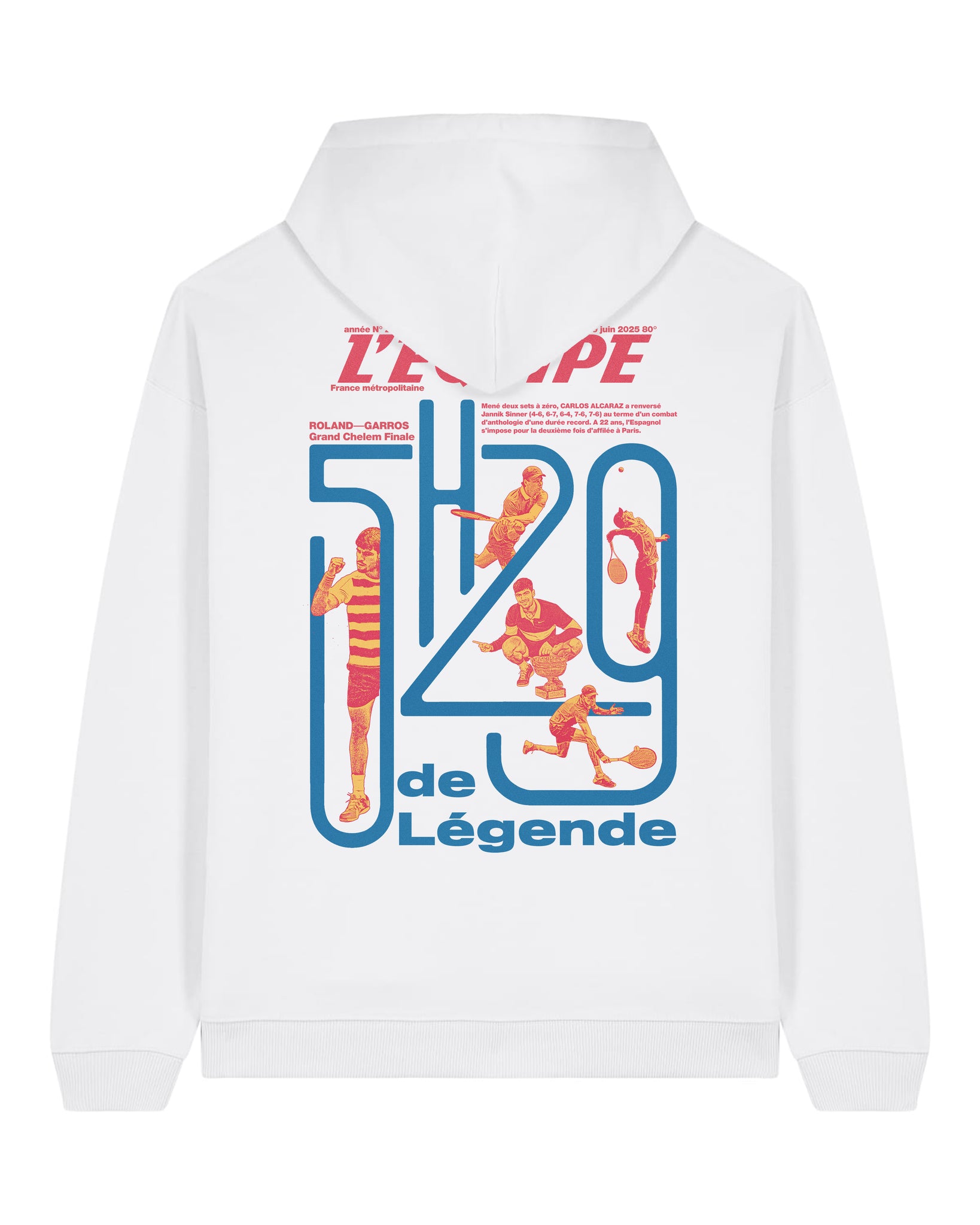 Sweat Capuche 5h29 de légende - L'Equipe x Foot Dimanche