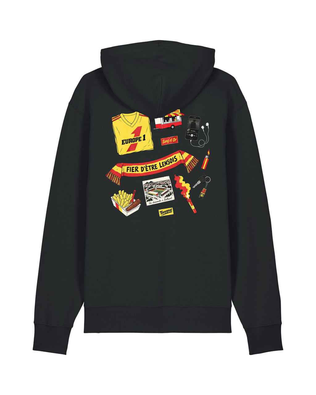 Sweat Capuche Tee Shirt Kit Supporter Lens