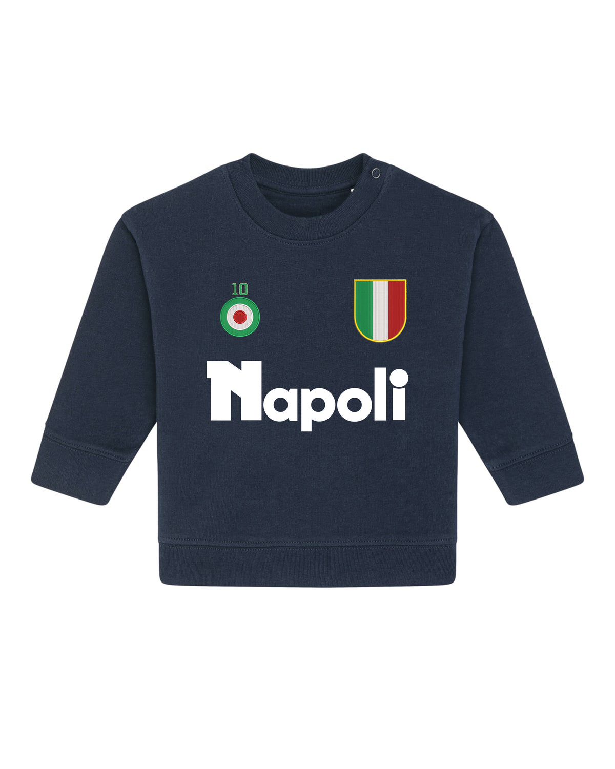 Sweat bébé Napoli rétro brodé