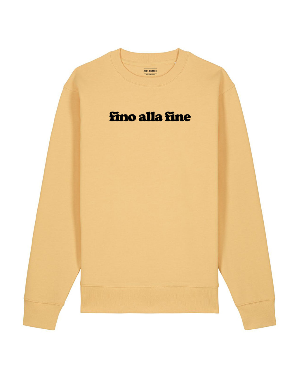 Sweat fino alla fine brodé - Foot Dimanche