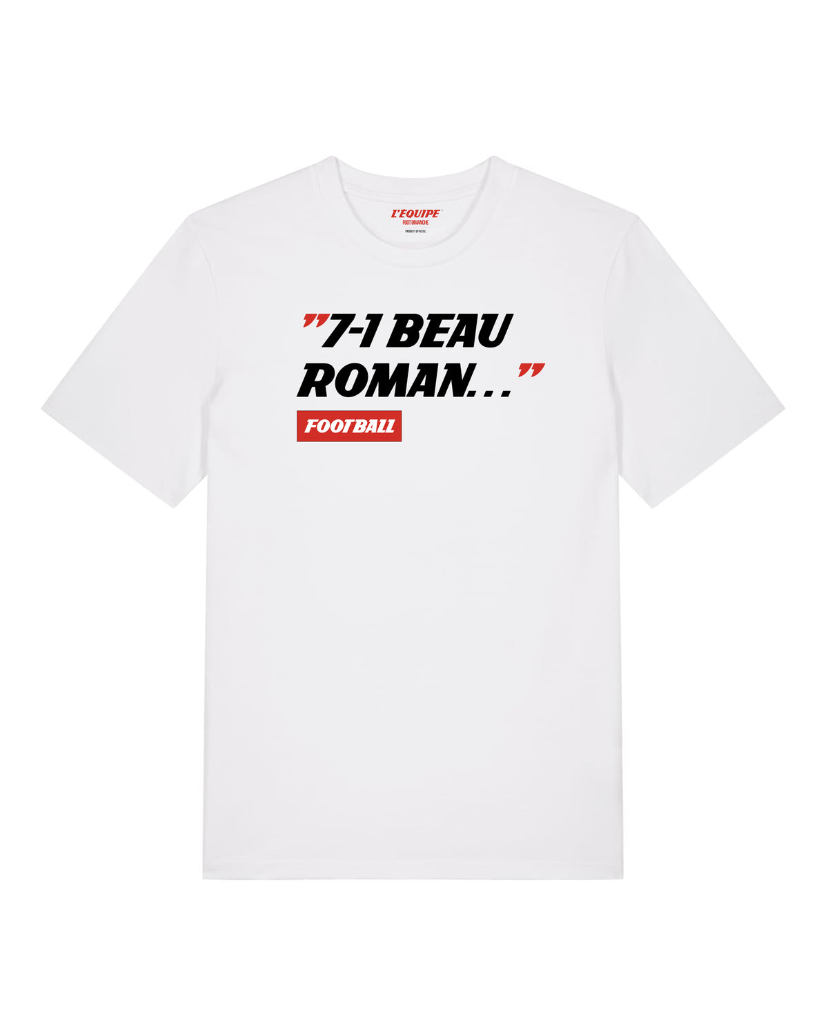 Tee Shirt 7-1 Beau Roman - L'Equipe x Foot Dimanche