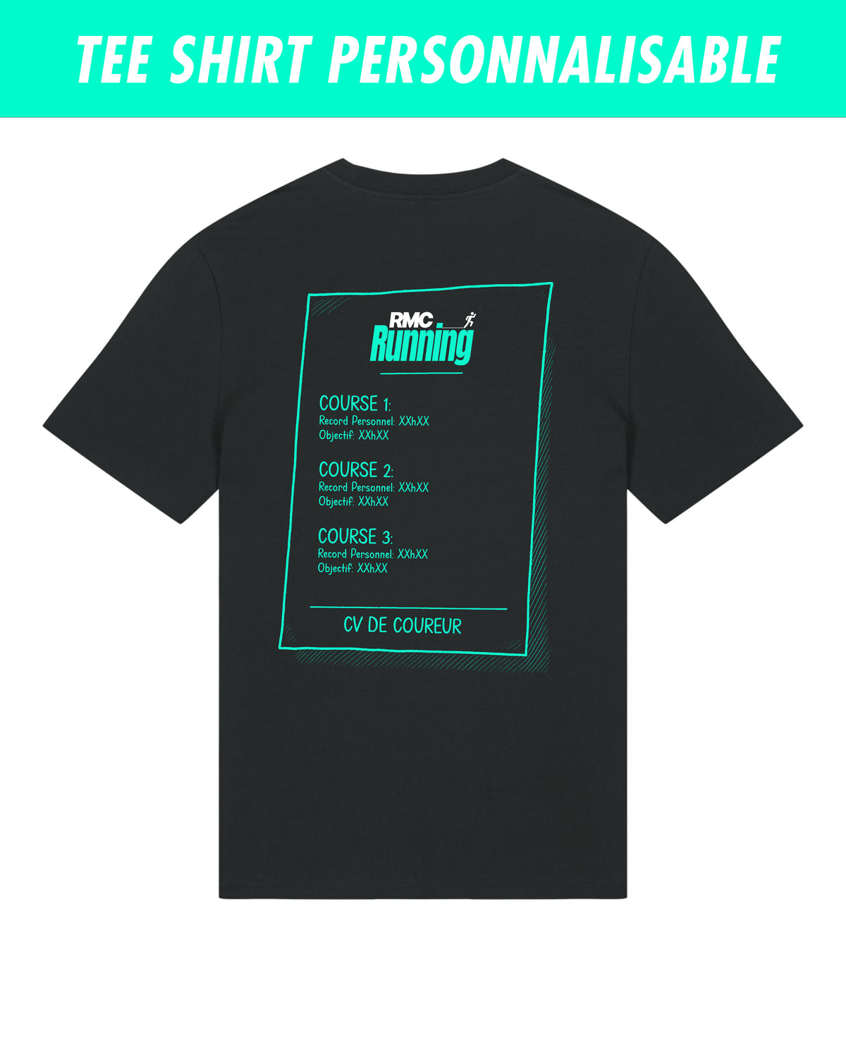 Tee Shirt personnalisable CV de coureur - RMC Running x Foot Dimanche