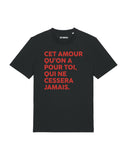 Tee Shirt Cet Amour qu'on a pour toi - Foot Dimanche