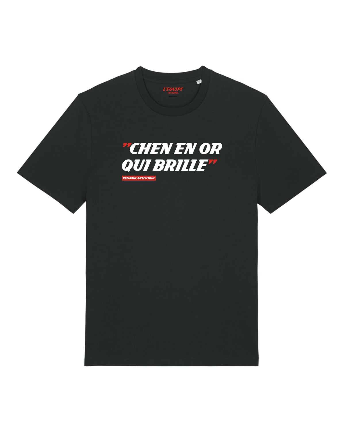 Tee Shirt Chen en or qui brille - L'Equipe x Foot Dimanche